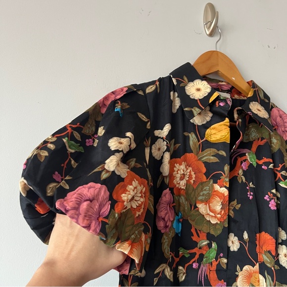 Tuckernuck Baroque Floral Delaney Maxi Dress Puff Sleeve NWT Size S - Picture 6 of 9